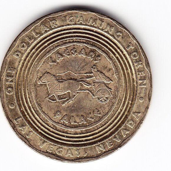 Caesars Palace Hotel & Casino Las Vegas $1 Gaming Token (b76) - Picture 2 of 2